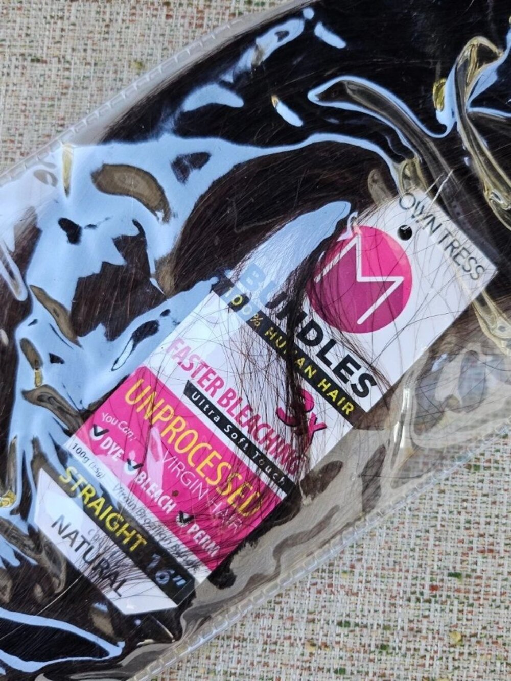 MOTOWN Trees Women Hair Extension Human Hair Natural Ultra Soft Straight 16